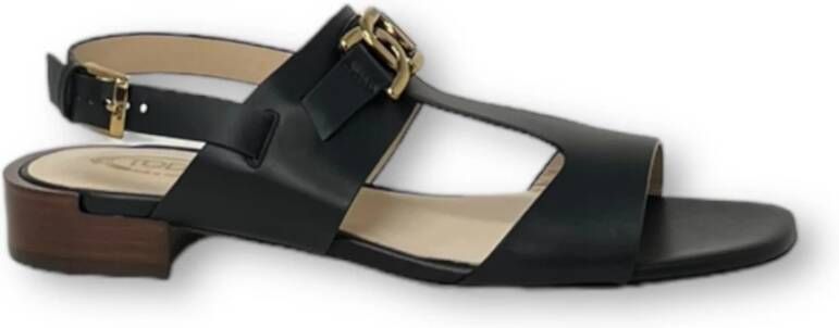 TOD'S Leren Sandalen Black Dames