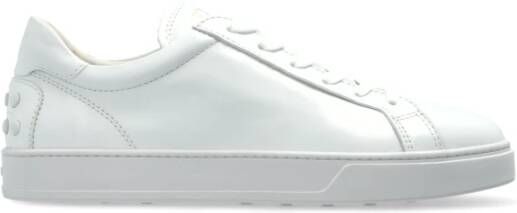 TOD'S Leren sneakers White Dames