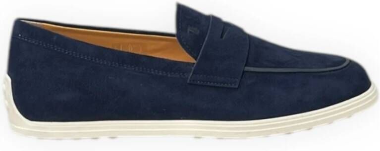 TOD'S Lichtgewicht Mocassin Schoen Blue Dames