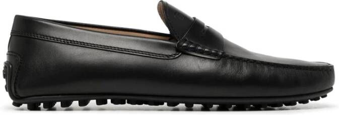 TOD'S Zwarte platte schoenen voor heren Black Heren