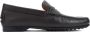 TOD'S Luxe Deer Skin Loafers Black Heren - Thumbnail 1