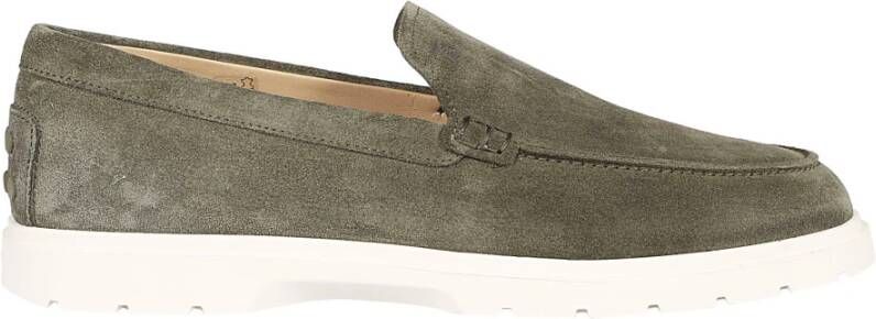 TOD'S Militair Groene Loafers Green Heren