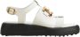 TOD'S Mode Leren Sandaal Wit White Dames - Thumbnail 1