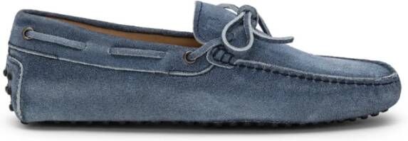 TOD'S Nieuwe laccetto gommini mocassin stijl Blue Heren