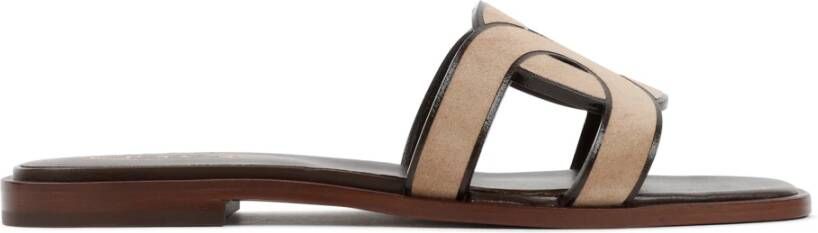 TOD'S Nude & Neutrals Gevlochten Sandalen Multicolor Dames