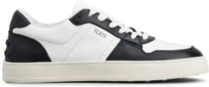 TOD'S Panelled Leren Sneakers Multicolor Heren