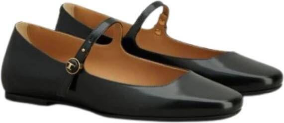 TOD'S Platte ballerina schoenen met band Black Dames