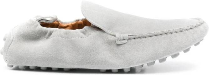 TOD'S Platte Grijze Elastische Band Schoenen Gray Dames