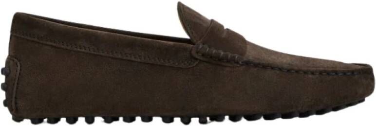 TOD'S Platte Instappers Brown Heren