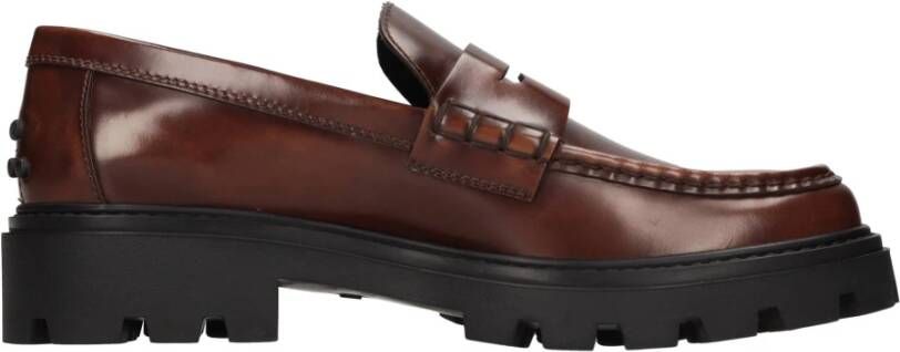 TOD'S Platte schoenen Bruin Brown Dames