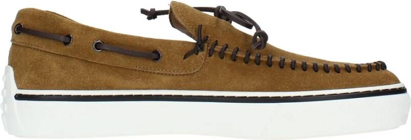 TOD'S Platte schoenen Bruin Brown Heren