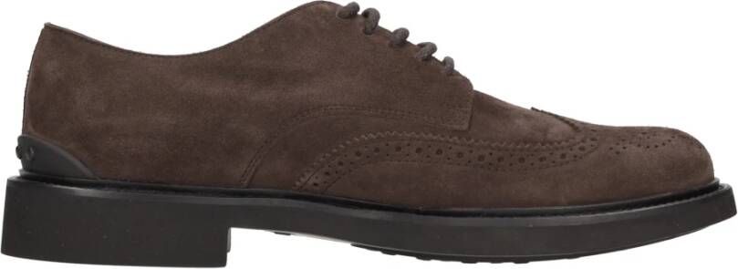 TOD'S Platte schoenen Bruin Brown Heren