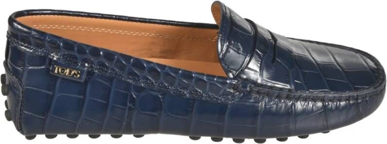 TOD'S Platte Schoenen voor Vrouwen Blue Dames