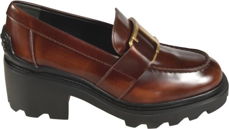 TOD'S Platte Schoenen voor Vrouwen Brown Dames