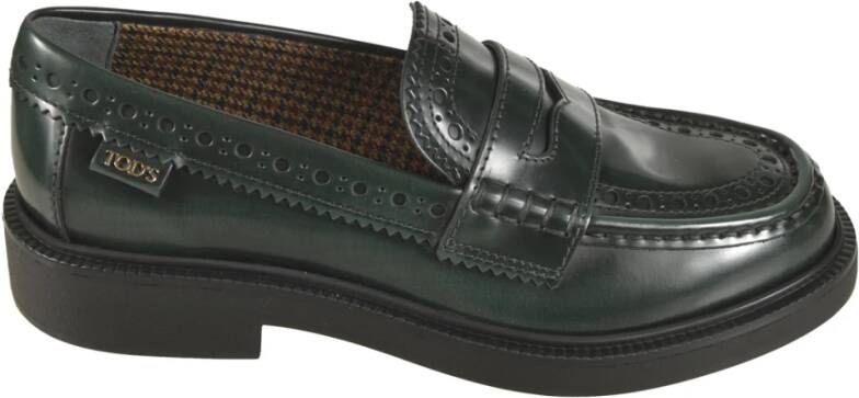 TOD'S Platte schoenen voor vrouwen Green Dames