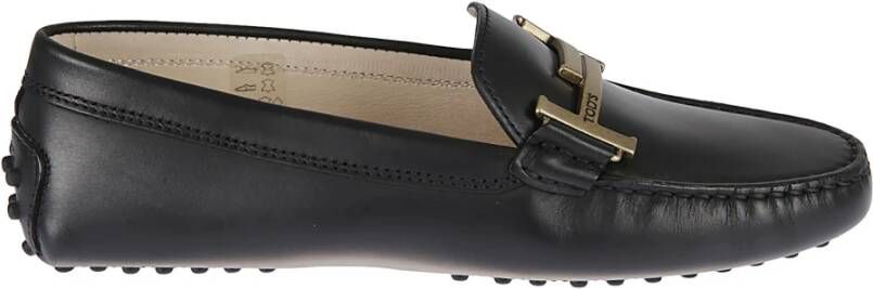 TOD'S Platte Schoenen Zwarte en Grijze Tinten Black Dames