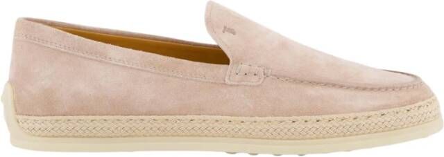 TOD'S Rafia Mocassino Pant voor dames Pink Dames