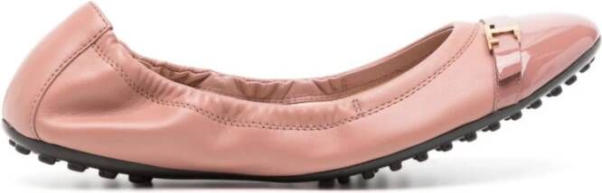 TOD'S Roze Elastische Platte Schoenen Pink Dames