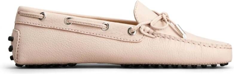 TOD'S Roze Platte Schoenen met Striksluiting Pink Dames