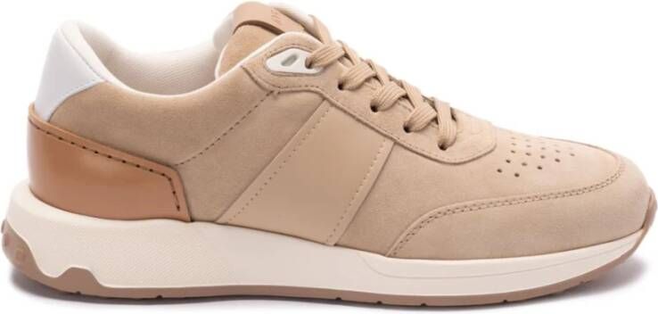 TOD'S Roze Veterschoenen met Geperforeerde Details Beige Heren