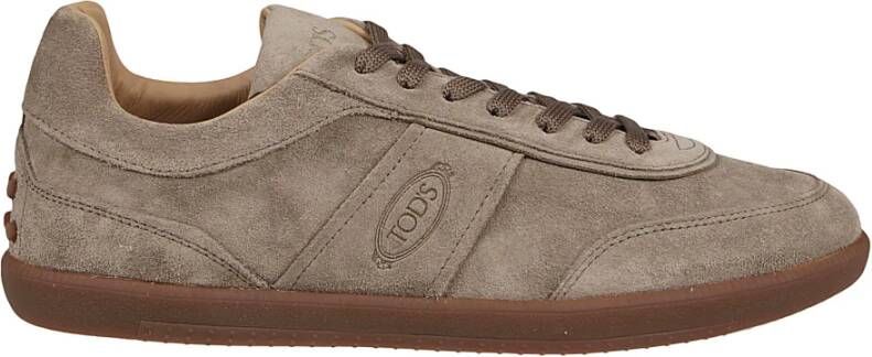 TOD'S Sneakers met Cassetta Stijl Brown Heren