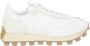 TOD'S Witte Leren Sneakers met Rubberen Pebble Zool White Heren - Thumbnail 1