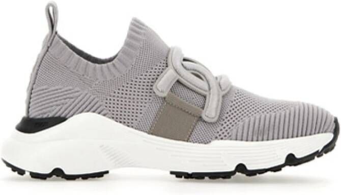 TOD'S Sportieve Grijze Sneakers Gray Dames