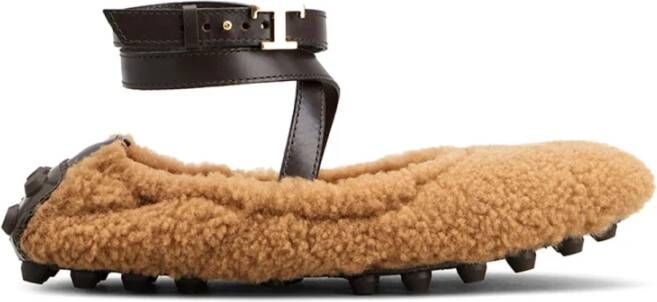 TOD'S Stijlvolle Ballet Flats voor Vrouwen Brown Dames