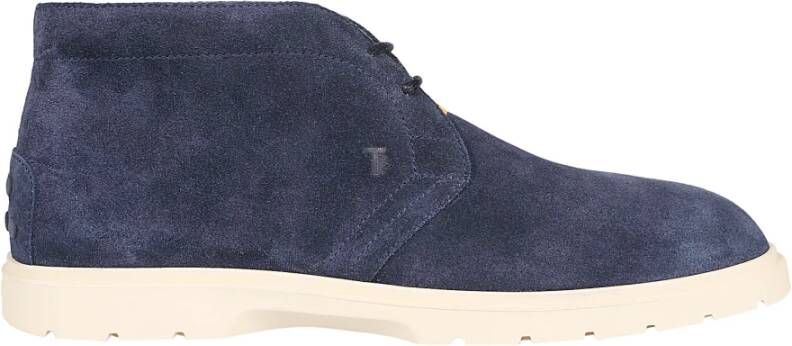 TOD'S Stijlvolle Enkellaarzen Blue Heren