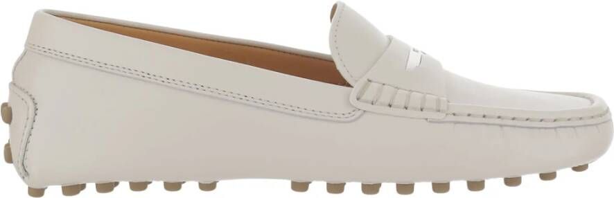 TOD'S Stijlvolle leren schoenen voor heren White Dames