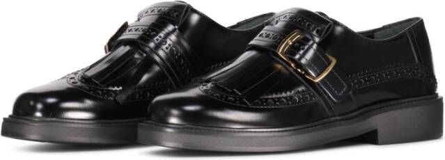 TOD'S Stijlvolle Loafers met Gesp Black Dames