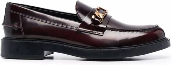 TOD'S Stijlvolle Loafers met Uniek Design Brown Dames