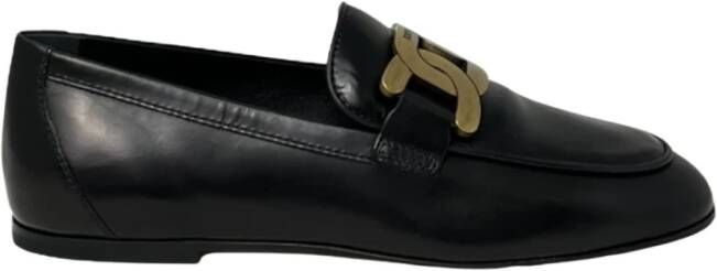 TOD'S Stijlvolle Loafers Schoenen Black Dames