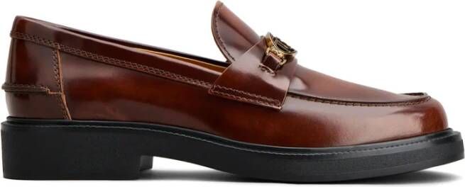 TOD'S Stijlvolle Loafers voor Mannen Brown Dames