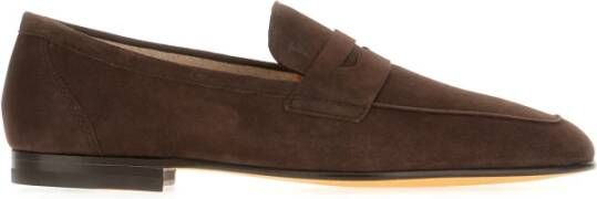 TOD'S Stijlvolle Loafers voor Mannen Brown Heren