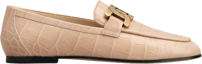 TOD'S Stijlvolle Loafers voor Mannen Pink Dames