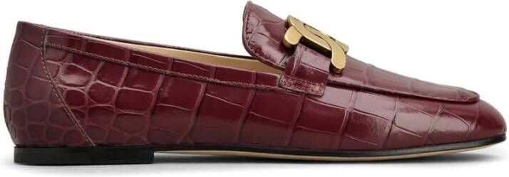 TOD'S Stijlvolle Slip-On Loafers Brown Dames