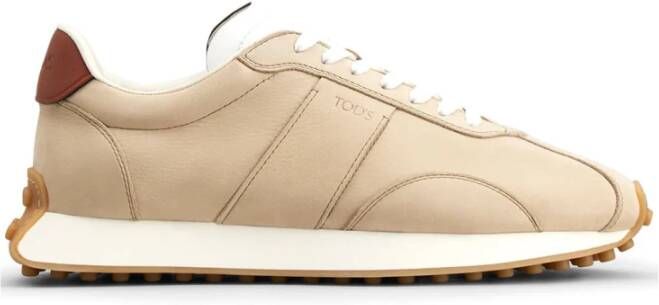 TOD'S Stijlvolle Sneakers voor Mannen Beige Heren