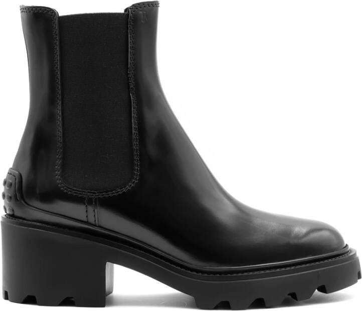 TOD'S Stijlvolle Tronchetto Laars Black Dames