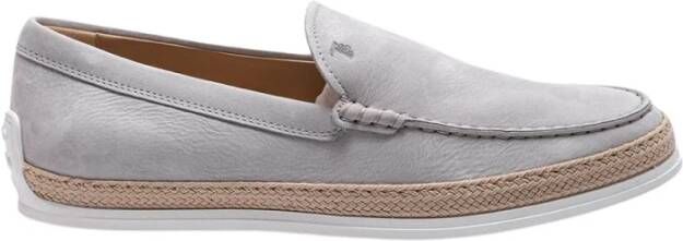 TOD'S Suède Instappers Gray Heren