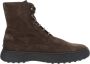 TOD'S Suède Leren Veterschoen Brown Heren - Thumbnail 1