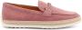 TOD'S Suède Loafer met Metalen Detail Pink Dames - Thumbnail 1