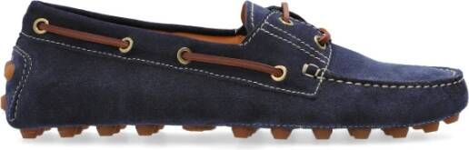 TOD'S Suede Loafers Blue Dames