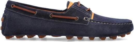 TOD'S Suede loafers Blue Heren