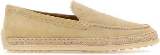 TOD'S Suède Loafers in Zandkleur Beige Dames