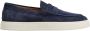 TOD'S Suède Mocassin met Handstiksel Blue Heren - Thumbnail 1