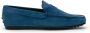 TOD'S Suède Mocassin Schoenen Blue Heren - Thumbnail 1