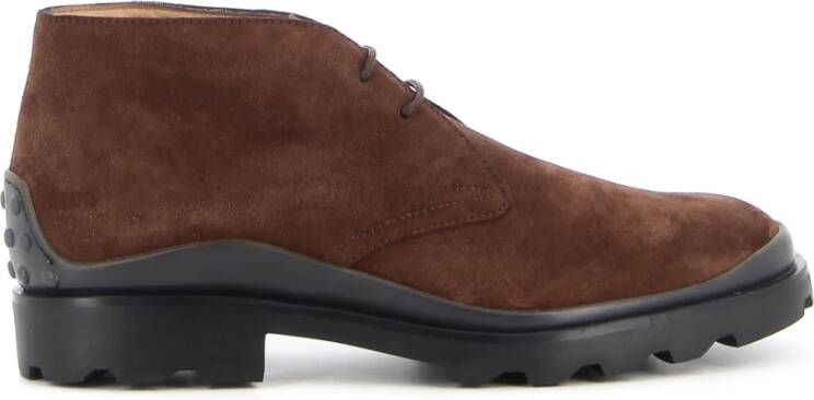 TOD'S Suède Mocassins Brown Heren