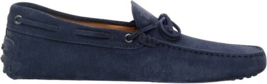 TOD'S Suède Mocassins Blue Heren