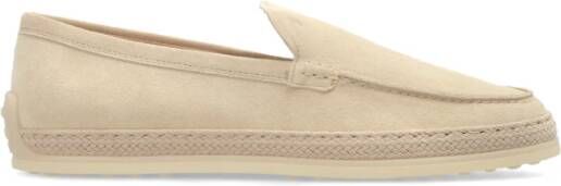 TOD'S Suède schoenen type loafers Beige Dames